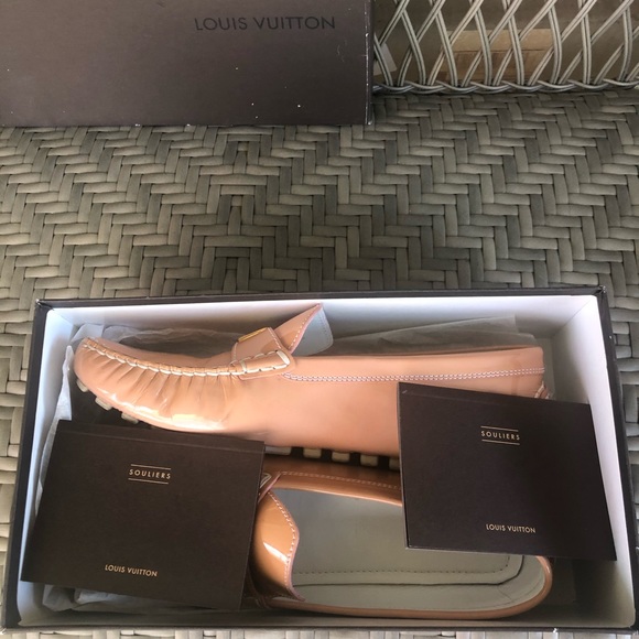 LOUIS VUITTON SUHALI ROSE LOMBOK DRIVING LOAFER 39 - Picture 7 of 15
